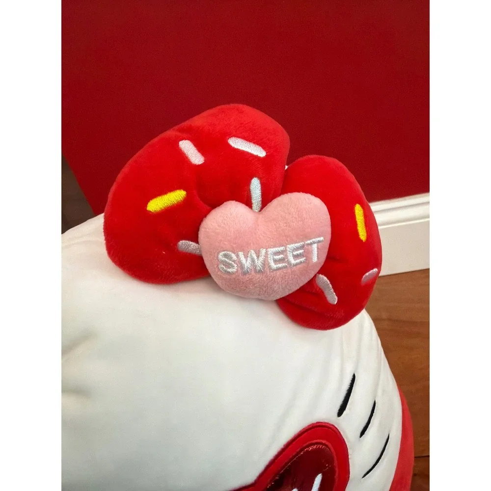 Squishmallows Hello Kitty Plush Unisex‎ Red Heart Sunglasses Sweet Bow